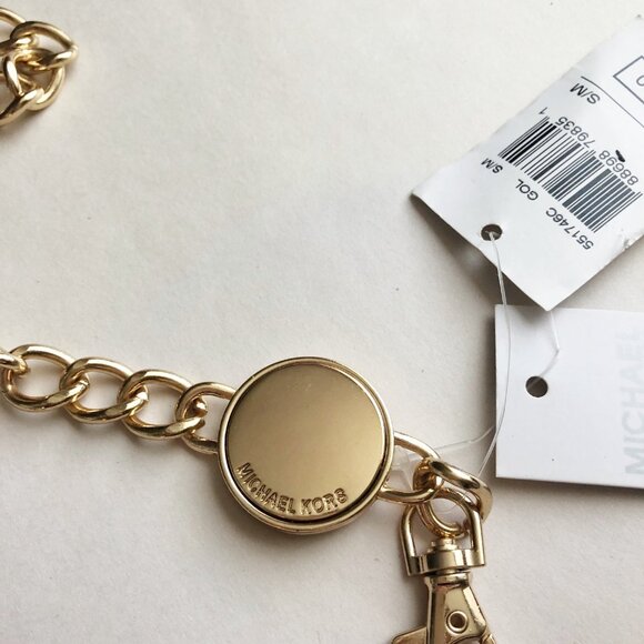 Metal Gold Tone Chain Belt NWT by Michael Kors - Picture 10 of 11